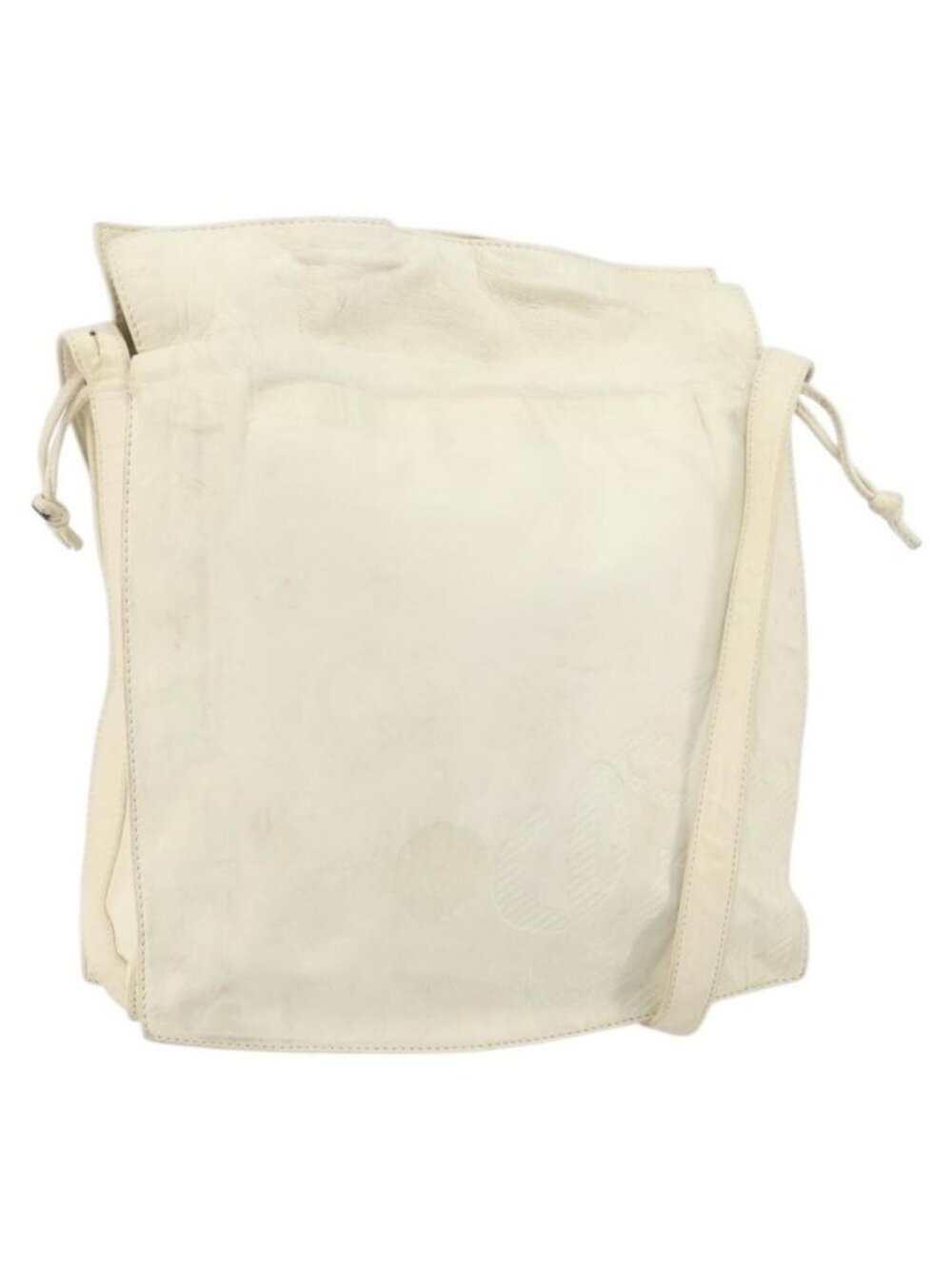 Authentic LOEWE Anagram Shoulder Bag Leather White